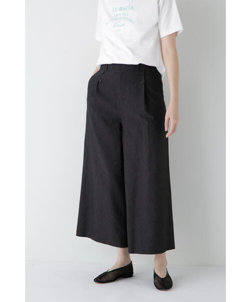 human woman（ヒューマンウーマン）の「【5サイズ展開】◆コットンポリレーヨンリネンマリンパンツ（その他パンツ・レディース・グレー系その他/ベージュ系その他2/ベージュ・X-LARGE/LARGE/MEDIUM/SMALL/X-SMALL）」の4枚目の写真