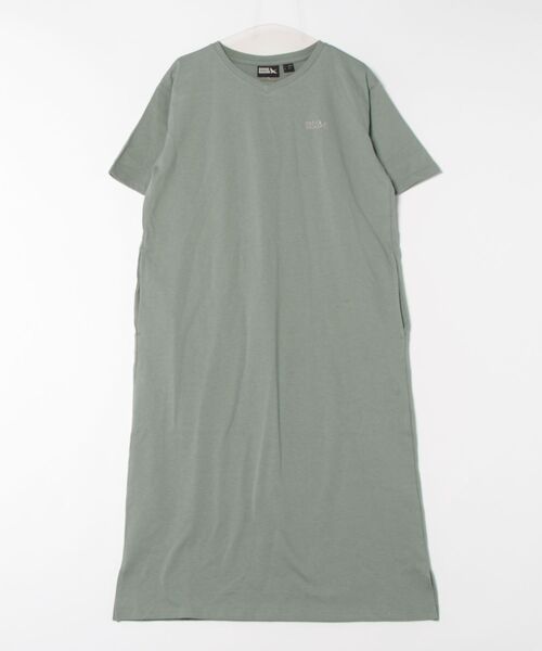 Eddie Bauer(エディーバウアー)の「Vネック 半袖 Tシャツ ワンピース(ワンピース・レディース・チャコールグレー/セージグリーン/ネイビー・S/M/L/XL)」の17枚目の写真