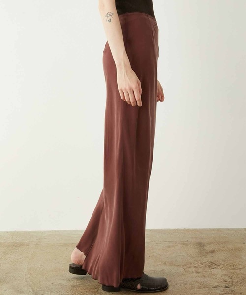 LA PEAU DE GEM】cupra effortless skirt/キュプラエフォートレススカート