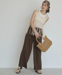 【セットアップ対応】ワイド イージーパンツ