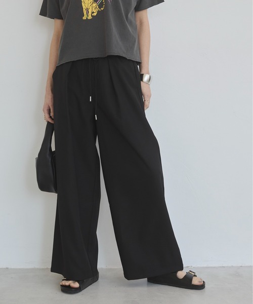 ANGIE（アンジー）の「【セットアップ対応】ワイド イージーパンツ（その他パンツ・レディース・ブラック/ホワイト系その他/ブラウン・FREE）」の17枚目の写真