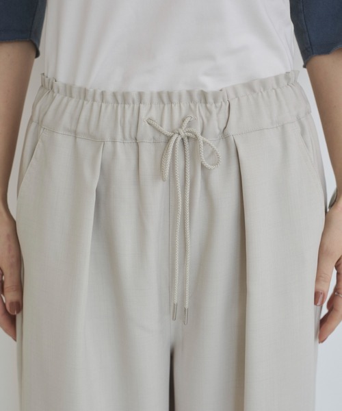 ANGIE（アンジー）の「【セットアップ対応】ワイド イージーパンツ（その他パンツ・レディース・ブラック/ホワイト系その他/ブラウン・FREE）」の5枚目の写真