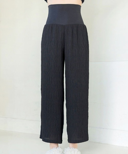 tu-hacci（ツーハッチ）の「大人の上品ステテコパンツ「腹巻付き」冷え対策（その他ルームウェア・レディース・カーキブラウン/チャコール/ブラック/グレー系その他/ブラウン系その他/ブラック系その他・MEDIUM/LARGE）」の3枚目の写真