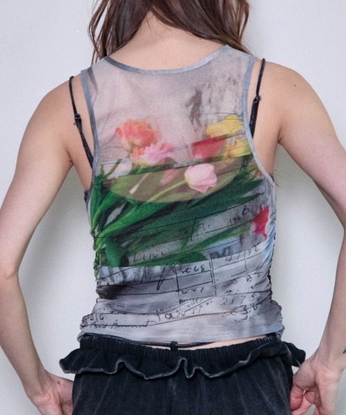 MAISON SPECIAL（メゾンスペシャル）の「Tulip Gather Mesh Tank