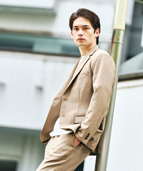 417 EDIFICE(フォーワンセブンエディフィス)の「ワルツ フレッシュ ツイル セットアップ(セットアップ・メンズ・ベージュ/ネイビー/ブラック/カーキ・SMALL/MEDIUM/LARGE/X-LARGE/XX-LARGE)」の6枚目の写真