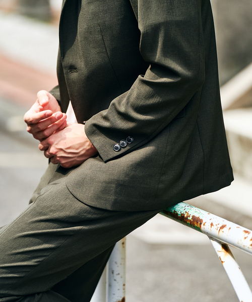 417 EDIFICE(フォーワンセブンエディフィス)の「ワルツ フレッシュ ツイル セットアップ(セットアップ・メンズ・ベージュ/ネイビー/ブラック/カーキ・SMALL/MEDIUM/LARGE/X-LARGE/XX-LARGE)」の18枚目の写真