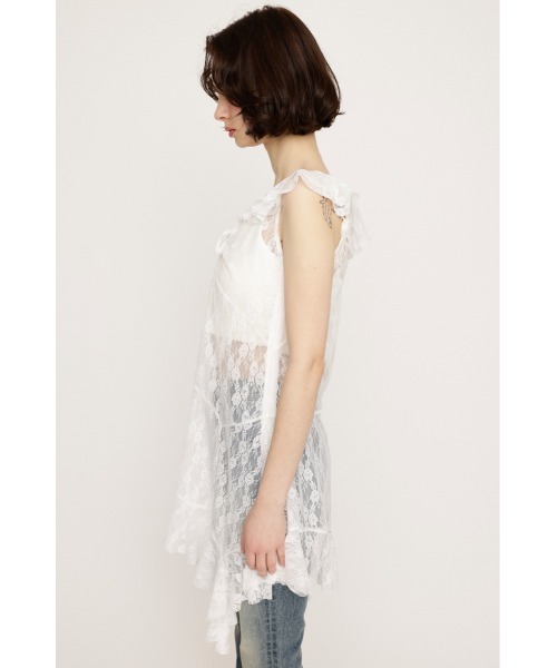 HEM DESIGN LACE FRILL L/TOPS ヘム デザイン レース フリル
