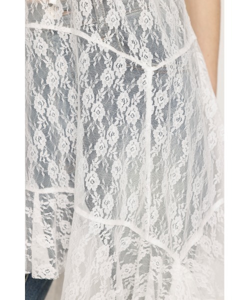 HEM DESIGN LACE FRILL L/TOPS ヘム デザイン レース フリル