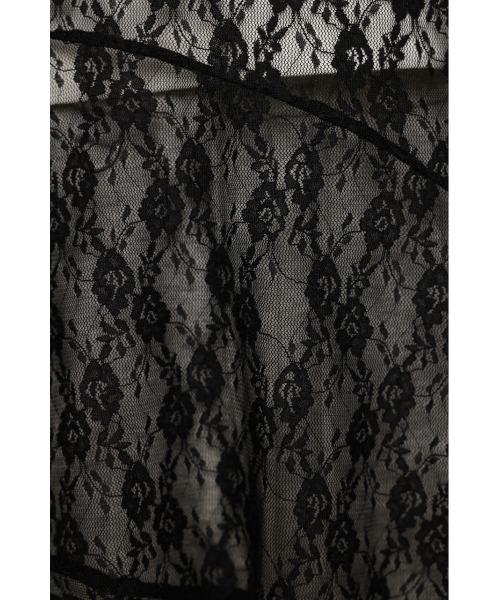【スライ】HEM DESIGN LACE FRILL L／トップス スライ SLY HEM DESIGN LACE FRILL L／トップス （BRN