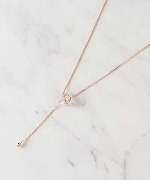 SHOO・LA・RUE（シューラルー）の「【2WAY】ミニクリアリングネックレス（ネックレス・レディース・シルバー/ピンクゴールド/ゴールド・00）」の3枚目の写真