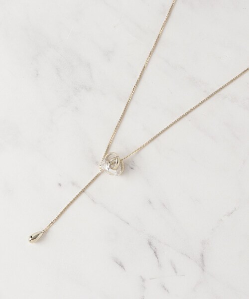 SHOO・LA・RUE（シューラルー）の「【2WAY】ミニクリアリングネックレス（ネックレス・レディース・シルバー/ピンクゴールド/ゴールド・00）」の5枚目の写真
