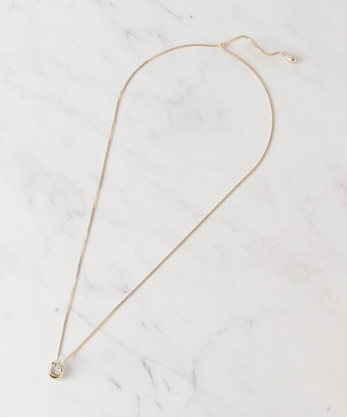 SHOO・LA・RUE（シューラルー）の「【2WAY】ミニクリアリングネックレス（ネックレス・レディース・シルバー/ピンクゴールド/ゴールド・00）」の9枚目の写真