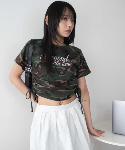WEGO(ウィゴー)の「WEGO/ロゴサイドドロストちびT(Tシャツ/カットソー・レディース・その他1/ホワイト・FREE)」の13枚目の写真