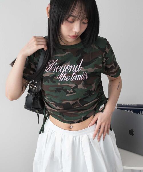 WEGO(ウィゴー)の「WEGO/ロゴサイドドロストちびT(Tシャツ/カットソー・レディース・その他1/ホワイト・FREE)」の15枚目の写真