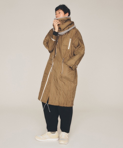 sneeuw(スニュウ)の「ウォッシュトキルティングネックウォーマー(ネックウォーマー/スヌード・レディース・グレー/ブラウン・ONESIZE)」の4枚目の写真