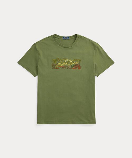 クラシック フィット エンブロイダリー ジャージー Tシャツ（T
