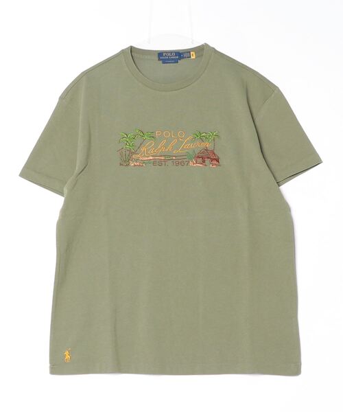 ポロラルフローレン エンブロイダリージャージーTシャツ クラシック フィット エンブロイダリー ジャージー Tシャツ