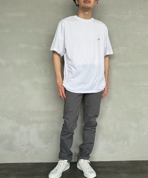 DANTON（ダントン）の「[DANTON/ダントン] ワンポイントロゴ ショートスリーブTシャツ（Tシャツ/カットソー・レディース・ホワイト/ブラック・S/M/L/XL）」の4枚目の写真