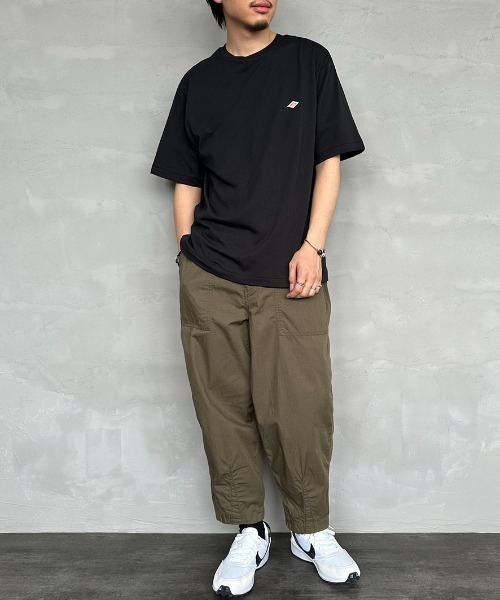 DANTON（ダントン）の「[DANTON/ダントン] ワンポイントロゴ ショートスリーブTシャツ（Tシャツ/カットソー・レディース・ホワイト/ブラック・S/M/L/XL）」の8枚目の写真