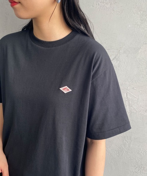 新品未使用⭐︎完売⭐︎DANTON ダントン　ショート丈　袖ワンポイント DANTON/ダントン] ワンポイントロゴ ショートスリーブTシャツ（T