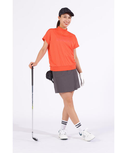 New Balance 半袖モックネック スカートセット New Balance Golf｜バイカラー 半袖 モックネック プルオーバー