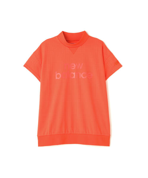 サイズ：1 NEW BALANCE GOLF ニューバランス  モックネック 半袖Tシャツ  オレンジ系 [240101474981] ゴルフウェア レディース ストスト セール】【new balance golf】【直営店舗・公式オンライン限定