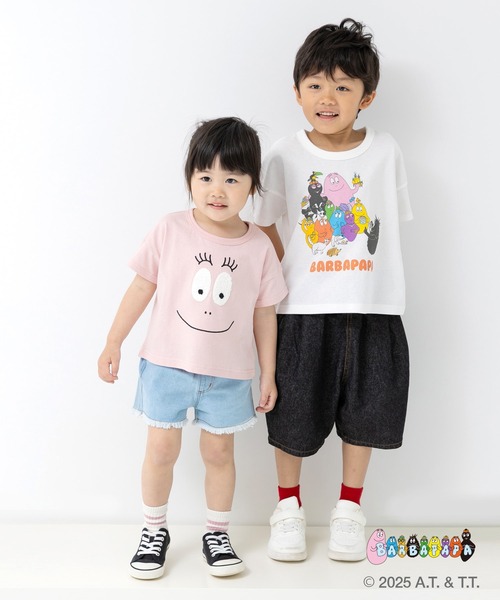 chil2（チルツー）の「〈バーバパパ〉半袖Tシャツ（Tシャツ/カットソー・キッズ・ホワイト/レッド/スモークピンク・90cm/100cm/110cm/120cm/130cm）」の4枚目の写真