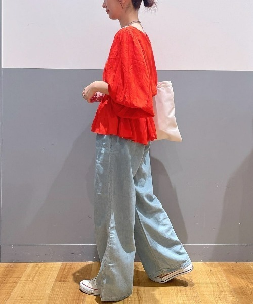 Right-on（ライトオン）の「【Other】「インド刺繍」ブラウス（その他トップス・レディース・フューシャピンク/ホワイト/ネイビー・M/L）」の9枚目の写真