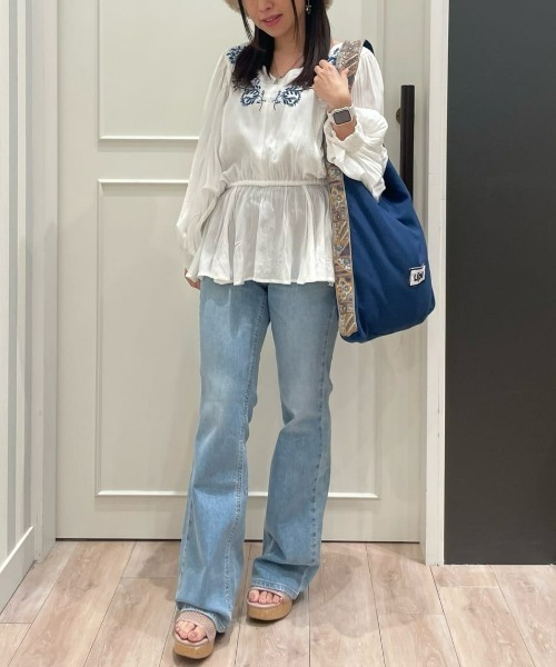 Right-on（ライトオン）の「【Other】「インド刺繍」ブラウス（その他トップス・レディース・フューシャピンク/ホワイト/ネイビー・M/L）」の7枚目の写真