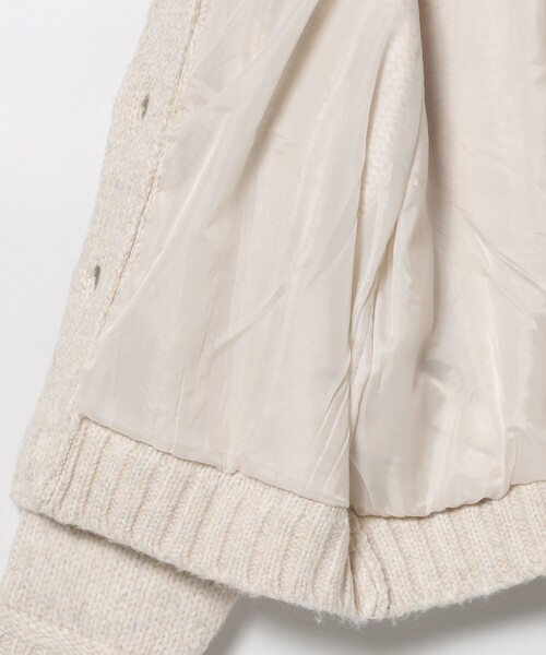 BEAMS HEART（ビームスハート）の「Gジャン風 ニット ブルゾン（ブルゾン・レディース・ホワイト系その他5/ブルー・FREE）」の12枚目の写真