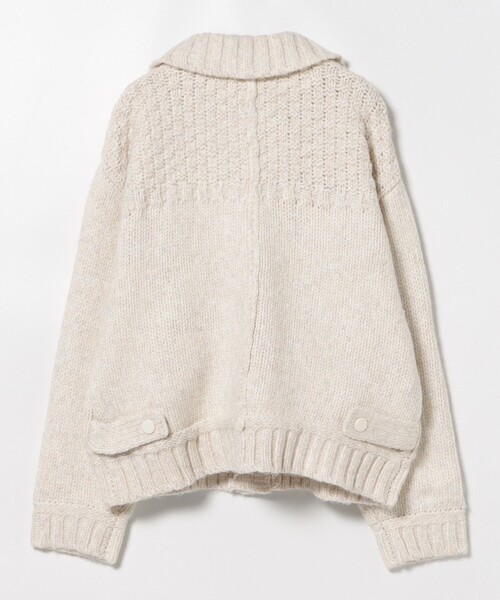 BEAMS HEART（ビームスハート）の「Gジャン風 ニット ブルゾン（ブルゾン・レディース・ホワイト系その他5/ブルー・FREE）」の11枚目の写真