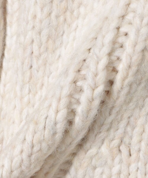 BEAMS HEART（ビームスハート）の「Gジャン風 ニット ブルゾン（ブルゾン・レディース・ホワイト系その他5/ブルー・FREE）」の10枚目の写真