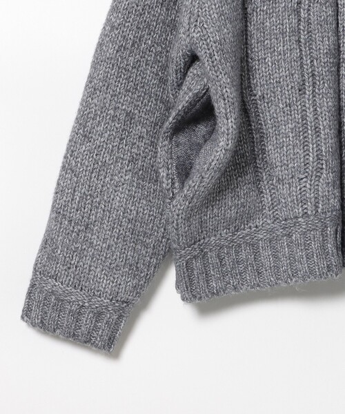 BEAMS HEART（ビームスハート）の「Gジャン風 ニット ブルゾン（ブルゾン・レディース・ホワイト系その他5/ブルー・FREE）」の7枚目の写真