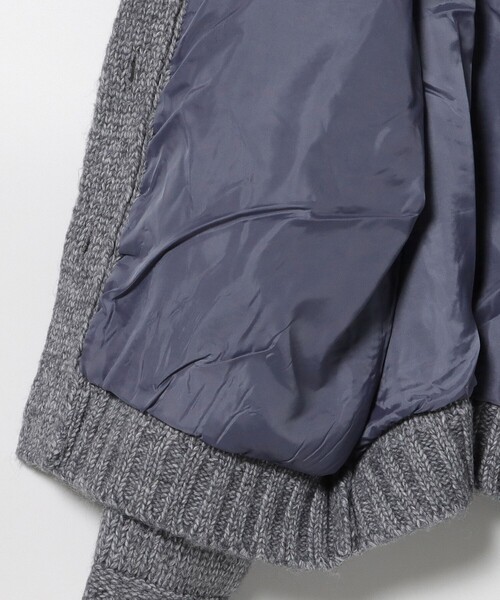 BEAMS HEART（ビームスハート）の「Gジャン風 ニット ブルゾン（ブルゾン・レディース・ホワイト系その他5/ブルー・FREE）」の6枚目の写真