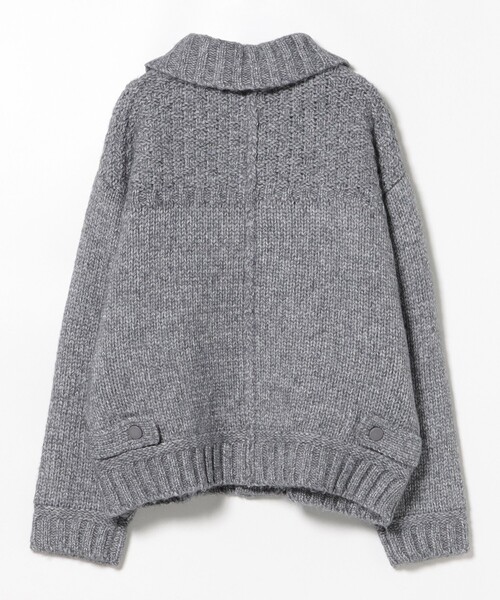 BEAMS HEART（ビームスハート）の「Gジャン風 ニット ブルゾン（ブルゾン・レディース・ホワイト系その他5/ブルー・FREE）」の5枚目の写真