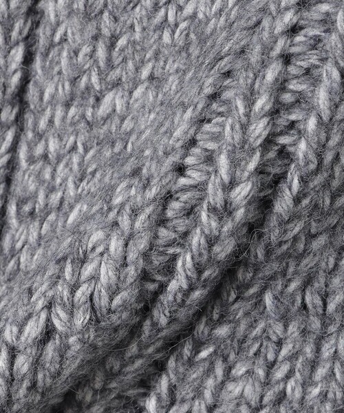 BEAMS HEART（ビームスハート）の「Gジャン風 ニット ブルゾン（ブルゾン・レディース・ホワイト系その他5/ブルー・FREE）」の4枚目の写真