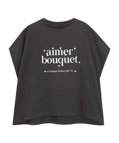 Pierrot(ピエロ)の「パールロゴドルマンコットンTシャツ(Tシャツ/カットソー・レディース・ブラック/グレー系その他/ホワイト×ブラック・M/L)」の9枚目の写真