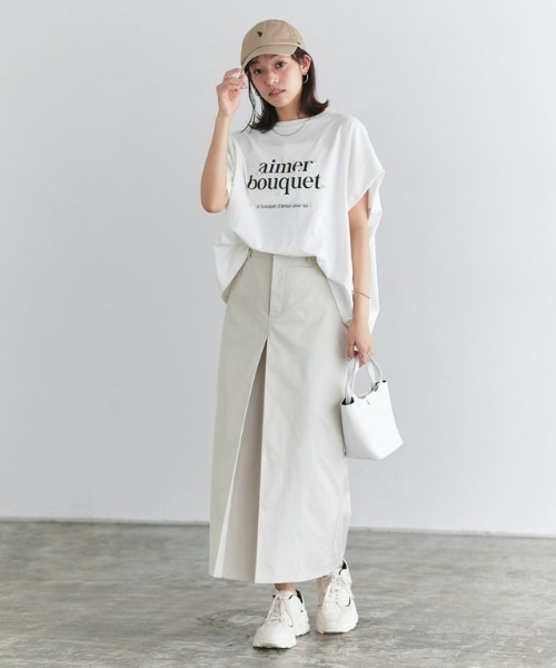 Pierrot(ピエロ)の「パールロゴドルマンコットンTシャツ(Tシャツ/カットソー・レディース・ブラック/グレー系その他/ホワイト×ブラック・M/L)」の13枚目の写真