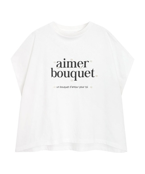 Pierrot(ピエロ)の「パールロゴドルマンコットンTシャツ(Tシャツ/カットソー・レディース・ブラック/グレー系その他/ホワイト×ブラック・M/L)」の14枚目の写真
