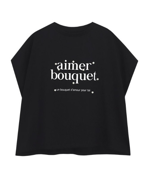 Pierrot(ピエロ)の「パールロゴドルマンコットンTシャツ(Tシャツ/カットソー・レディース・ブラック/グレー系その他/ホワイト×ブラック・M/L)」の18枚目の写真