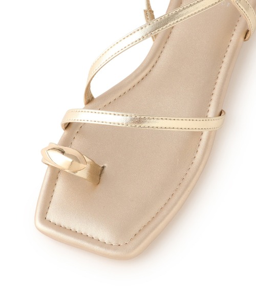 ROPE' PICNIC(ロペピクニック)の「メタルサムリングサンダル(サンダル・レディース・ゴールド/ブラウン/ブラック・S/M/L)」の10枚目の写真