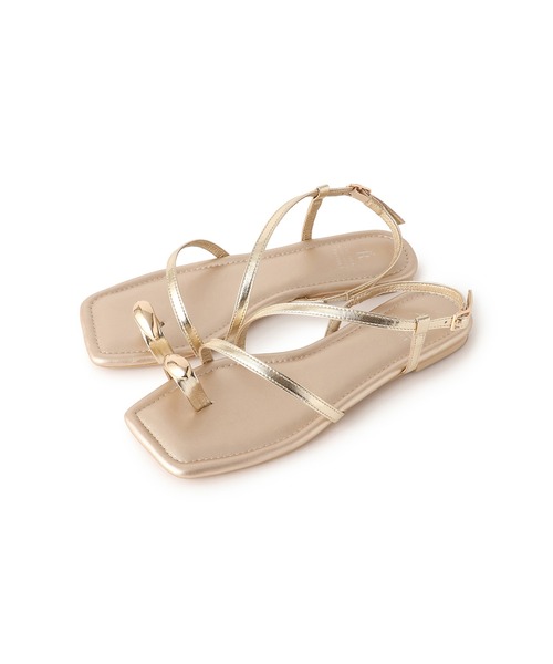 ROPE' PICNIC(ロペピクニック)の「メタルサムリングサンダル(サンダル・レディース・ゴールド/ブラウン/ブラック・S/M/L)」の20枚目の写真