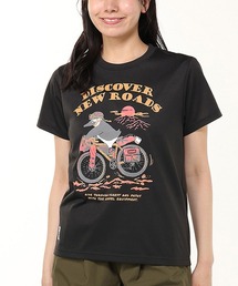 CHUMS/チャムス 半袖Tシャツ フロントプリント 速乾 UVケア CH01-2537