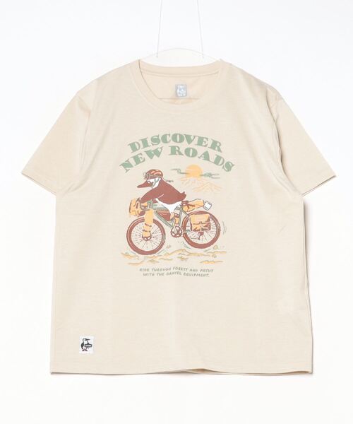 CHUMS(チャムス)の「CHUMS/チャムス 半袖Tシャツ フロントプリント 速乾 UVケア CH01-2537(Tシャツ/カットソー・メンズ・ブラック/ライトベージュ/ブルー/ホワイト・M/L/XL)」の17枚目の写真