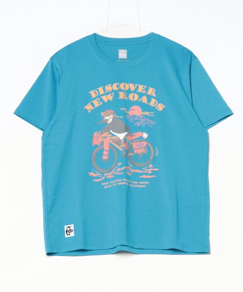 CHUMS(チャムス)の「CHUMS/チャムス 半袖Tシャツ フロントプリント 速乾 UVケア CH01-2537(Tシャツ/カットソー・メンズ・ブラック/ライトベージュ/ブルー/ホワイト・M/L/XL)」の18枚目の写真