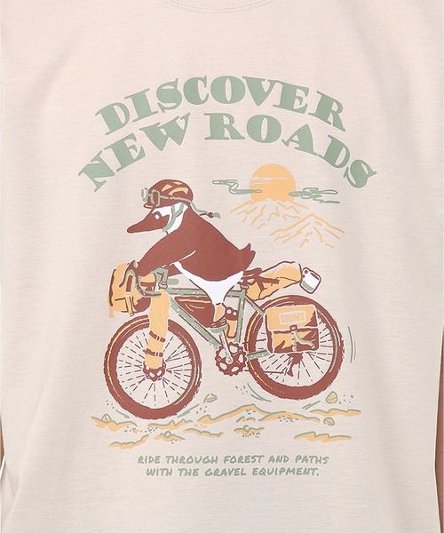 CHUMS(チャムス)の「CHUMS/チャムス 半袖Tシャツ フロントプリント 速乾 UVケア CH01-2537(Tシャツ/カットソー・メンズ・ブラック/ライトベージュ/ブルー/ホワイト・M/L/XL)」の10枚目の写真