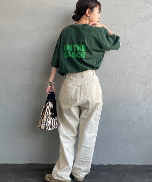 FUNG（ファング）の「[FUNG/ファング] HOLIDAY カットオフ プリントＴシャツ（Tシャツ/カットソー・レディース・グリーン・M）」の9枚目の写真