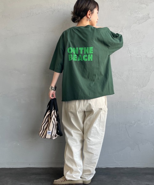 FUNG（ファング）の「[FUNG/ファング] HOLIDAY カットオフ プリントＴシャツ（Tシャツ/カットソー・レディース・グリーン・M）」の20枚目の写真