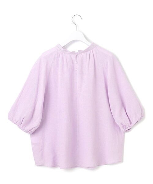 23区(ニジュウサンク)の「【洗える】LIBECOリネン ボリュームスリーブ ブラウス(シャツ/ブラウス・レディース・ホワイト系/ダークブラウン系/ダークグリーン系/ふじ色系/スカイブルー系/オールドローズ系・38)」の10枚目の写真