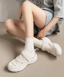 Shoes in Closet（シューズインクローゼット）の「超軽量 厚底 メッシュ ベルクロ スニーカー サンダル 2466（スニーカー）」